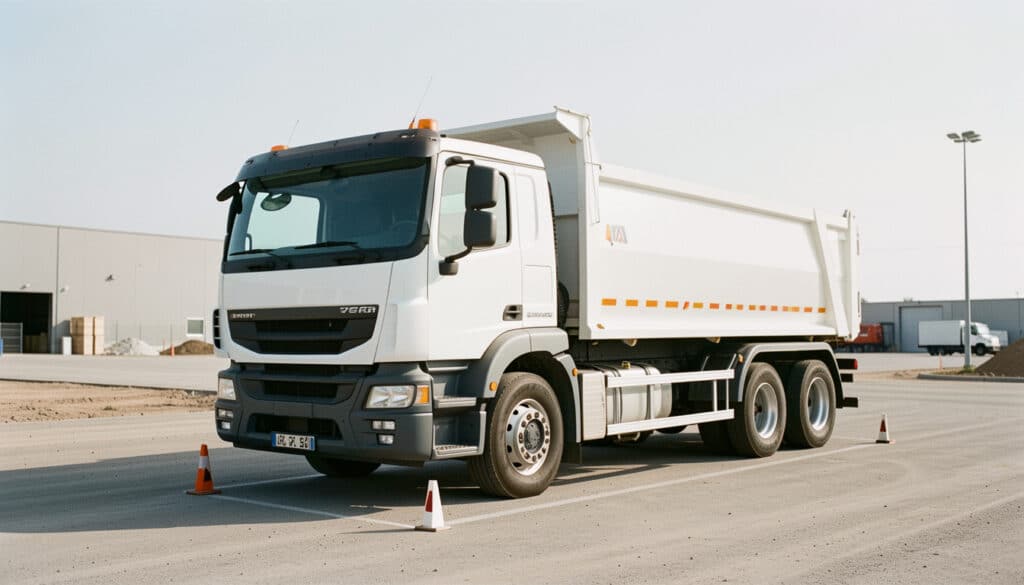 Largeur d’un camion benne : dimensions et gabarit