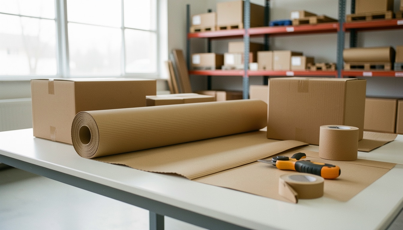 Rouleau de carton ondulé pour protéger vos emballages